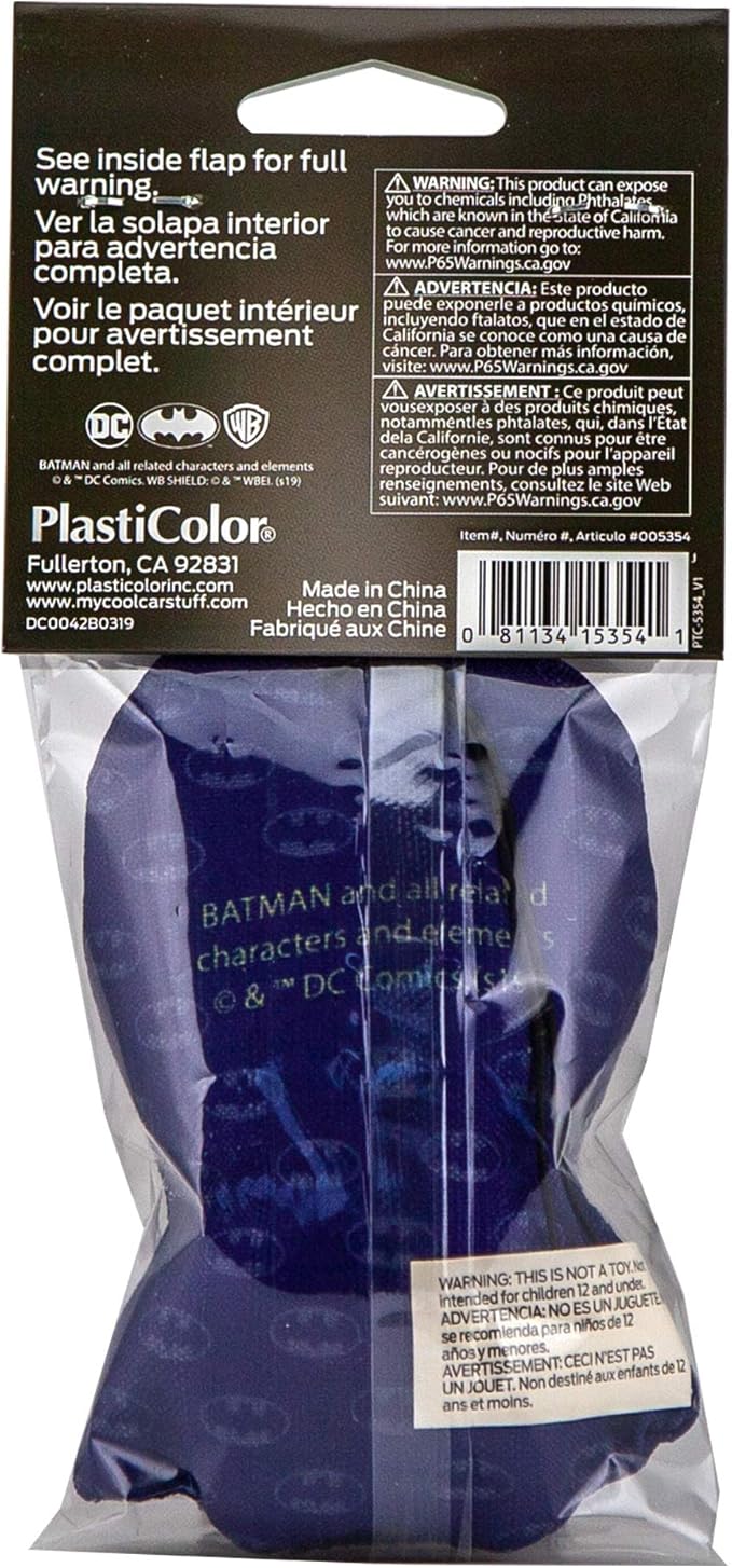 Plasticolor 005354R01 Batman Sachet Style Air Freshener for Car Truck or SUV