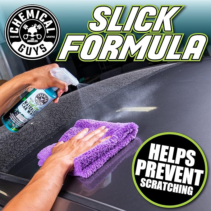 Chemical Guys Swift Wipe Sprayable Waterless Car Wash Spray - Spray and Wipe to Safely Clean and Shine Cars, Trucks, Motorcycles, RV & More, High Lubrication Formula, 128 oz