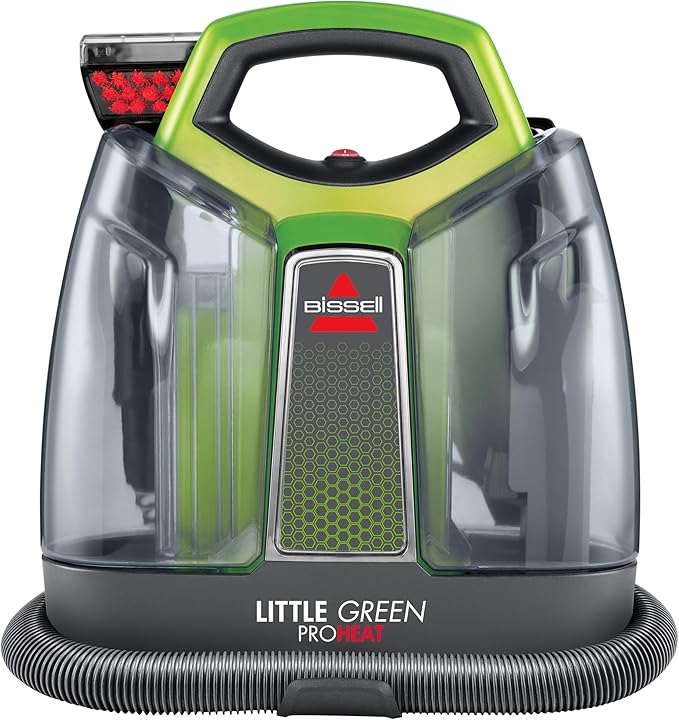 BISSELL Little Green Proheat Portable Deep Cleaner/Spot Cleaner and Car/Auto Detailer with self-Cleaning HydroRinse Tool for Carpet and Upholstery, 2513E