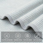 PuTian Merino Wool Camp Blanket - 36" x 63" Great for Bed Couch Camping Outdoors Travel Emergency -Large Warm Soft Washable Wool Throw