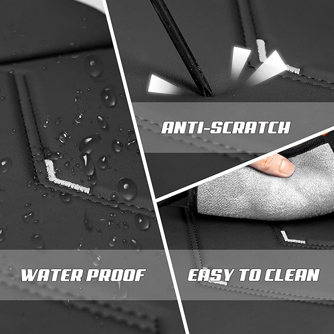 Car Seat Covers Fit for Infiniti g37 2000-2026, Stylish Sport Seat Covers, Waterproof Wear-Resistant Premium Nappa Leather Car Seat Cover.(Full Set with Pillow/Black White)