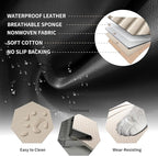 Car Seat Covers Full Set Fit for Toyota Corolla 2000-2026, Premium Faux Leather Car Seat Protector,Breathable Anti-Slip Full Wrapping Edge Seat Covers(Beige,Full Set)