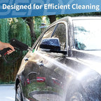 Pressure Washer Short Gun, 5000 PSI/10.5 GPM High Power Washer Spray Gun with 3/8'' Swivel Quick and M22-14mm Connect for Foam Cannon Car Wash