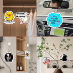 10Pcs Funny Car Air Freshener Hanging Decor Cute Accessories for Auto Interior, Funny Mirror Decor Hanging Cars Freshener Interior Gift for Men Women