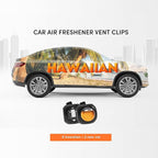 Car Air Freshener Vent Clips, 8 PK, 6 Hawaiian, 2 New Car, Car Fresheners for Men Women, Up to 240 Days, Natural Odor Eliminator