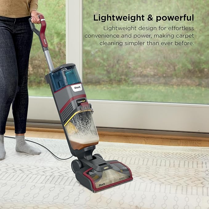 Shark CarpetXpert HairPro | Upright Carpet & Area Rug Cleaner | Carpet Shampooer | Perfect for Pets, Hair Pickup & Tough Odor Removal | Magenta | EX221BRN