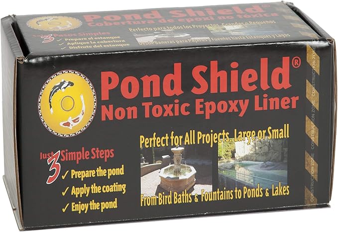 Pond Armor SKU-SKYBLUE-QT-R Non-Toxic Pond Shield Epoxy Paint, 1.5-Quart, Sky Blue