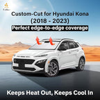 EcoNour Windshield Sunshade Compatible for Hyundai Kona 2018-2021 2022 2023, Sun Visor for Front Windshield & Window Sun Shade Cover, UV Heat Blocker & Protector, Car Accessories