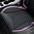 Flying Banner car seat Covers seat Cushions Luxe Fit Faux Leather Easy Installation Vehicles Non Slip Premium (Black Pink, 2 x Front Seat Cover)