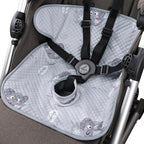 Piddle Pad - Car Seat Potty Training Protector, Baby Waterproof Car Seat Cover with Anti-Slip Backing, Machine Washable Liner for Toddler Carseat, Stroller (Gray)