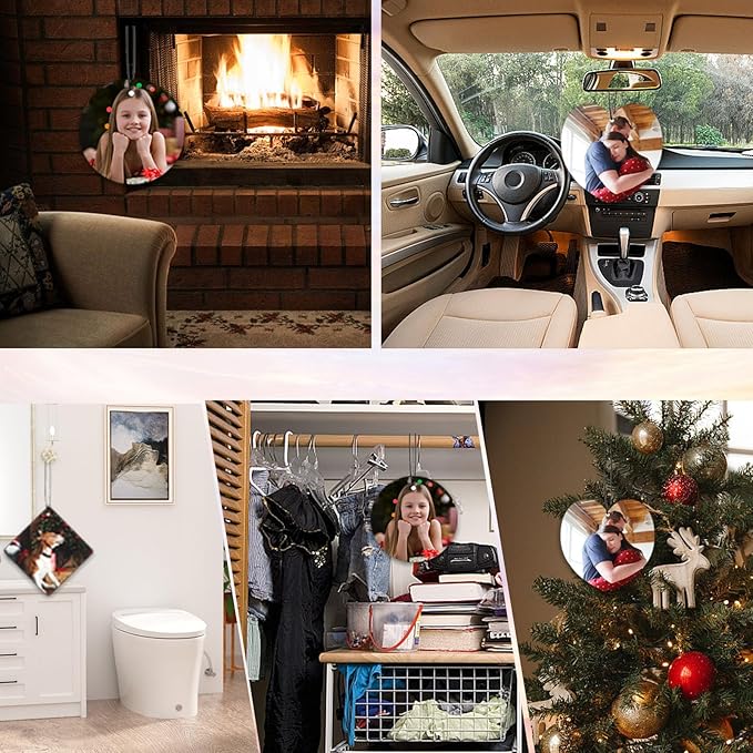 10/20/50/100/Pcs Custom Air Freshener for Car Bulk, Personalized Air Fresheners for Car,Smell Air Fresheners With Picture Text, Hanging Ornaments for Rear View Mirror. (Heart-shaped)