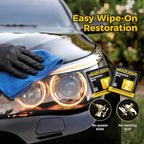 Ceramic Car Headlight Restoration Kit, No Sanding, Removes Yellowing and Cloudiness, Restores Clarity to Like New Look, No Power Tools Needed, Wipe Rinse Coat for Car Truck SUV