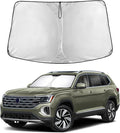 EcoNour Windshield Sunshade Compatible for Volkswagen VW Atlas 2018-2023 2024 2025 2026, Sun Visor for Front Windshield & Window Sun Shade Cover, UV Heat Blocker & Protector, Car Accessories