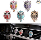 5 PCS owl Car Decor, Cute AnimalThemed Air Freshener Vent ClipsCar Accessories Decoration for ，Reusable Essential Oil Diffuser, Universal for Most Cars (owl)