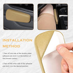 OFBAND 2PCS Elbow Pad Arm Rest, Soft Leather Arm Rest Pillow with One-Piece Molding for Comfortable Support, Universal Car Accessories, Knee Cushion, Door Armrest Pads (Grey)
