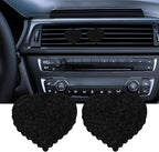2PCS Car Air Vent Clip, Car Air Fresheners Vent Clips, Bling Air Vent Clips, Heart Shaped Crystal Air Conditioning Outlet Clip, Girl Car Accessories Air Vent Clip Universal for Most Car, Truck, SUV