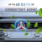 Generic AF2 Car Air Freshener Vent Clip Unstoppables Fresh Scent, Car Care, 2.81 oz Car Vent Clip,1 Ocean and 1 Musk, Silent rotation, Silver Noble and elegant., Suitable for men and women.