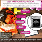 Nature Fresh Premium Bamboo Charcoal Air Purifying Bag - Scent Free Odor Eliminator for Home and Car- Kid and Pet Friendly Air Fresheners and Odor Absorber - Activated Charcoal 1x 500g