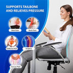 Extra Large Gel Seat Cushion, 17x17inch Double Thick Egg Gel Cushion for Pressure Pain Relief, Breathable Wheelchair Cushion Chair Pads for Car Seat Office Chair (Blue)