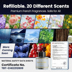 Car Air Fresheners - X7 / F26 / CF12 / F26 / F39 Dedicated Perfume Refill - 45ml - Can be Used for 2~6 Months - Made with Natural Plant Extracts - French Imported Fragrance