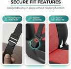 FH Group Automotive Front Car Seat Covers for SUV, Trucks, Sedan and More - Universal Fit Front High Back Design Interior Accessories - 3D Mesh Fabric Center Panel - Red