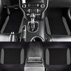 Flying Banner Car Seat Covers Front Seats Rear Bench Polyester car seat Protectors Easy installations Rear Bench Split Classic Man Lady Truck (Full Set - Low Back - Combo Pack, Black Gray)