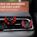Cute Bat Air Freshener Vent Clip, 2PCS Car Vent Clips Decor, Air Diffuser Clips, Bat Car Interior Decor Accessories For Gifts