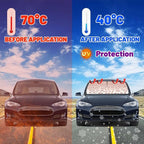 Socira Rose Gold Leopard Car Windshield Sunshade Umbrella Foldable Umbrella Cute Sun Shade Windshield Cover Sunshade Leopard Print Car Accessories Keeps Cool (57" X 30")