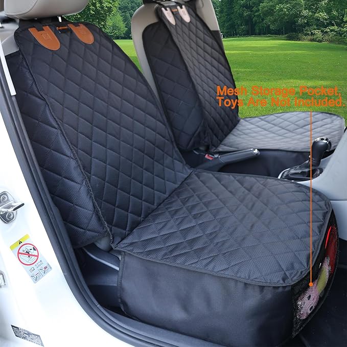 Front Seat Cover for Dogs 2PK Car Seat Covers Front Seats Pet Car Seat Cover Bucket Car Seat Cover for Dogs Front Car Seat Covers Front Seat Pet Cover