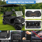 MOSNAI Club Car Precedent Seat Covers, Golf Cart Seat Covers for Club Car Precedent OEM Ordinary Seat, Front Seat Cover with Concave and Convex Design, Thick Vinyl Leather Comfortable/Easy to Clean
