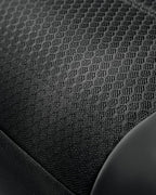 Skechers Memory Foam Car Seat Covers, Leather Seat Covers with Thick Memory Foam, Black Air Cool Rear Seat Covers, Automotive Comfort and Protection for Most Cars, Van,Trucks, SUVs(Rear,Black)