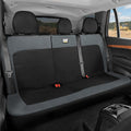 Cat MeshFlex Charcoal & Black Rear Seat Cover for Car – Durable Canvas & Mesh Design 60/40 Split Bench Protector for Cars, Trucks & SUVs – Back Seat Cover for Rear Bench – Interior Car Accessory