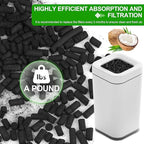 Charcoal Refills for Lomi Kitchen Composter 1 Pounds Activated Charcoal Odor Absorber Filter Refill Compatible with Lomi Composter