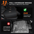 AOMSAZTO Custom Fit Seat Covers for Toyota 4Runner 2025 2026 Full Set Faux Leather Car Seats Cover for 4Runner Accessories Black(5 Seats Model Only)
