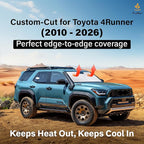EcoNour Windshield Sunshade for Toyota 4Runner 2010-2023 2024 2025 2026, SR5, Trail, TRD (Off-Road, Premium, Pro) Limited, Front Window Sun Shade Cover, UV Heat Blocker & Protector, Car Accessories