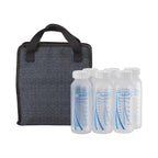 Dr. Brown’s Fold & Freeze Bottle Tote, Breastfeeding Essential Cooler Bag, 6 Baby Bottles Milk Storage - Black
