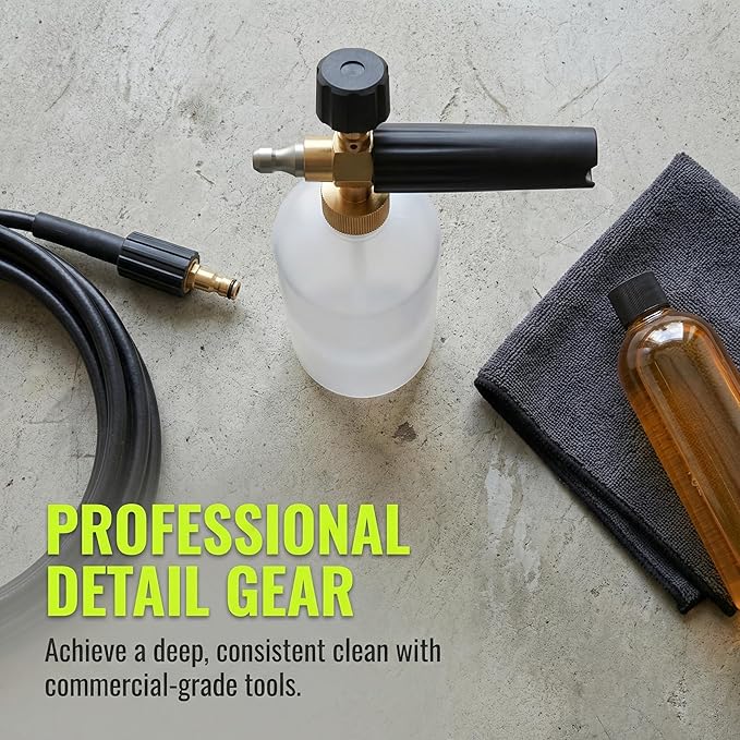 Foam Cannon for Sun Joe SPX Series Electric Pressure Washers,Replacement for SPX-FC34-PRO, 34 Oz, Adjustable Spray Nozzle