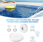 Pool Cleaner Wheels Replacement Parts, Includes C16 Pool Cleaner Idler Wheel with Ball Bearing C60 Screw C55 and Washer C64, Large Wheel Assembly, Rebuild Kit for Polaris 180/280
