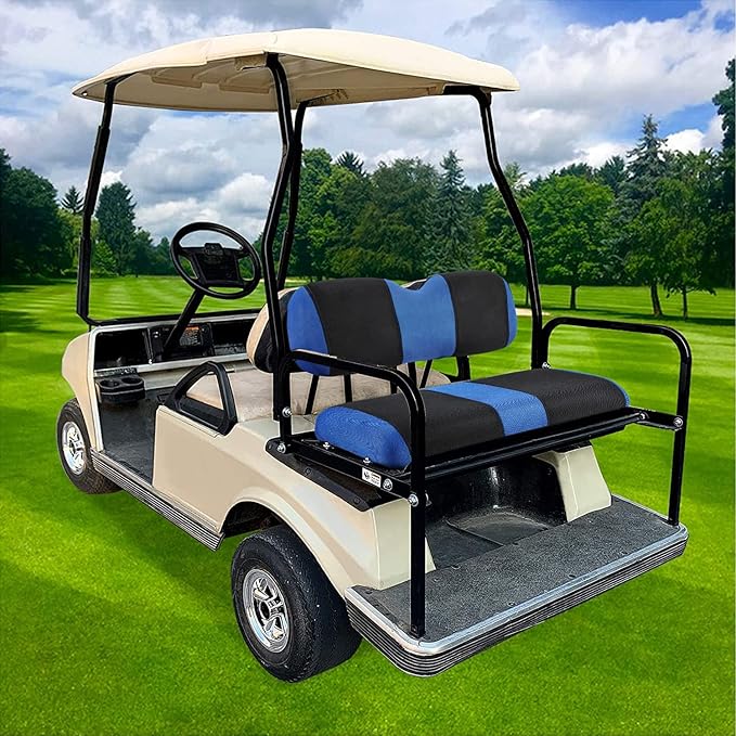 4 Passenger Golf Cart Seat Covers Fit for EZGO TXT OEM Ordinary Seat Cushion, EZGO TXT Front and Back seat Cover, Washable Golf Cart Seat Covers for EZGO