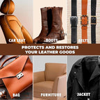 European Leather Care Leather 16 oz Conditioner for Leather Couch, Furniture, Shoe, Leather Jacket, Purse, Boot Cleaner, Leather Conditioner Car Leather Cleaner Leather Repair Restorer All Natural USA