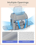 Expandable Cat Dog Carrier: NOBLE DUCK Soft-Sided Pet Carrier Airline Approved Large Small Medium Collapsible Portable Travel Up to 25 Lbs Green