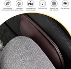 WZP 2PCS Car Door Armrest Pads, Soft Leather+Memory Foam Car Knee Pads, Arm Rest Elbow Cushion with One-Piece Molding, Universal Car Interior Accessories for Arm Support Protect (Brown)