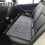 Dog Car Seat Cover, Pet Couch Covers for Car and Sofa, Non-Slip Backseat Pet Bed Mat, Machine Washable, Soft Plush Travel Seat Protector with Portable Storage Bag (Grey,23.6''×59'')