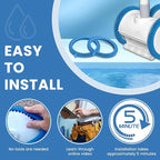 AMI PARTS 896584000-143 Pool Cleaner Front Tire with Humps for Concrete Pools Fits for Poolvergnuegen Cleaners 4 Pack