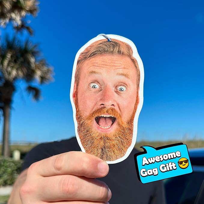 Custom Air Freshener For Car - Your Photo On Personalized Air Freshener Both Sides - Face Air Freshener - Custom Birthday Gift, Customized Air Freshener, Photo Gift, Picture Air Freshener