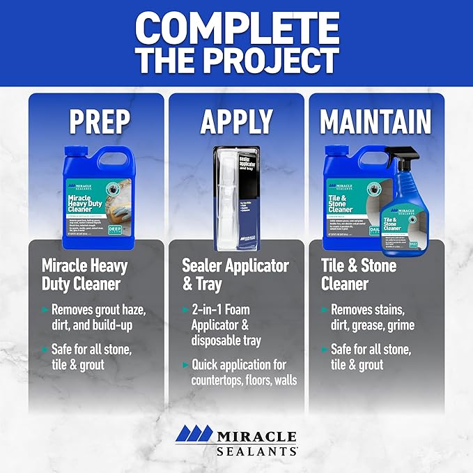 Miracle Sealants 511 Anti-Slip Treatment for Tile and Stone Floors, Showers, Pool Decks, Quart