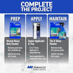 Miracle Sealants 511 Anti-Slip Treatment for Tile and Stone Floors, Showers, Pool Decks, Quart