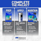 Miracle Sealants 511 Impregnator Advanced Penetrating Sealer for Countertops, Stone, Tile & Grout, Quart