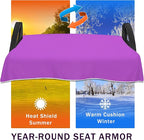 YOKYHOM Golf Cart Seat Covers for 2/4-Seater, Microfiber Seat Towel Blanket, Keeps Seats Cool, Clean & Comfortable, Fits EZGO, Club Car, Yamaha, 51"x31"