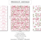 Mancheng-zi Coquette Pink Bow Flower Car Air Freshener 3Pcs, Cute Preppy Girly Floral Air Freshener Hanging for Cars Closet Drawer or Books, Pink Coquette Preppy Car Accessories Mirror Decor for Women